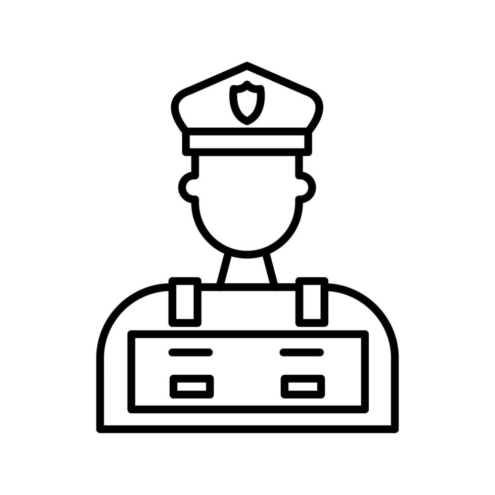 Vektor-Symbol für Polizisten vektor