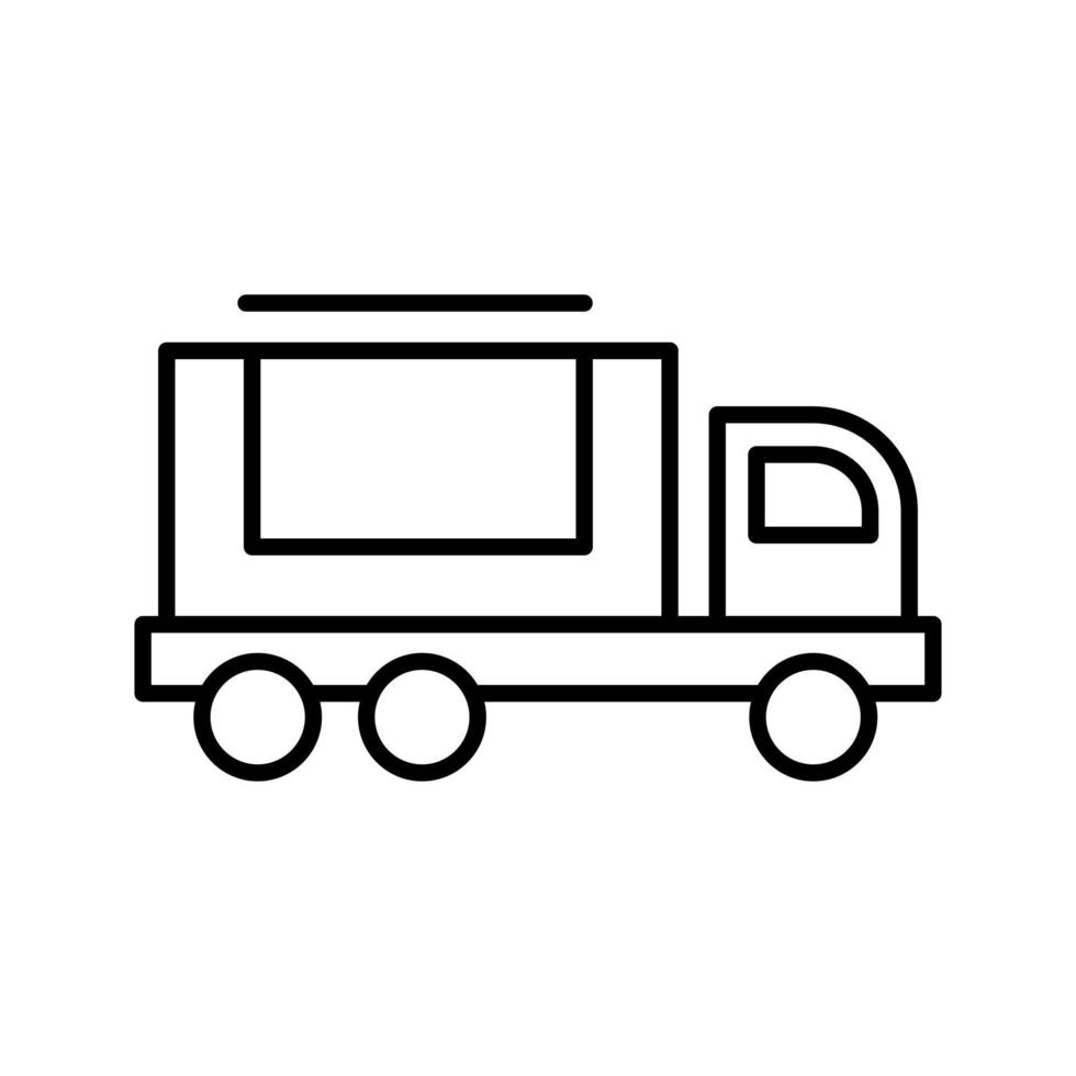 Fracht-LKW-Vektor-Symbol vektor