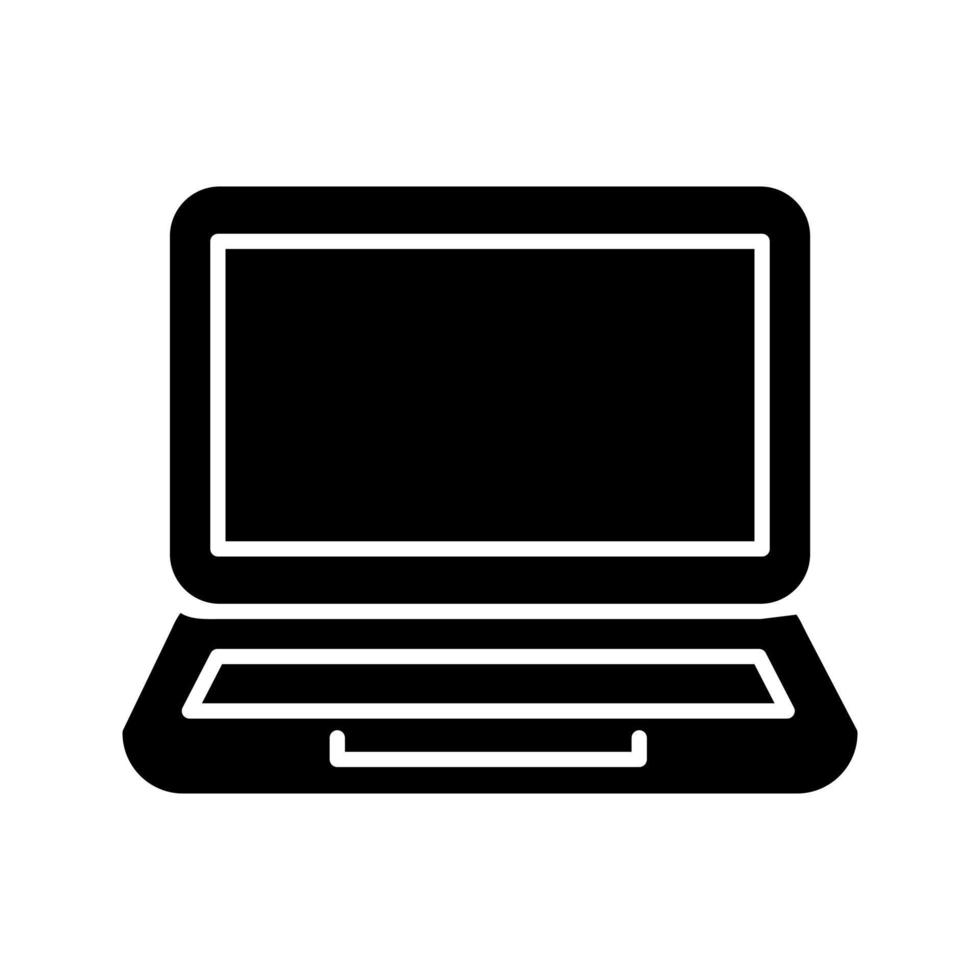 Laptop-Vektor-Symbol vektor