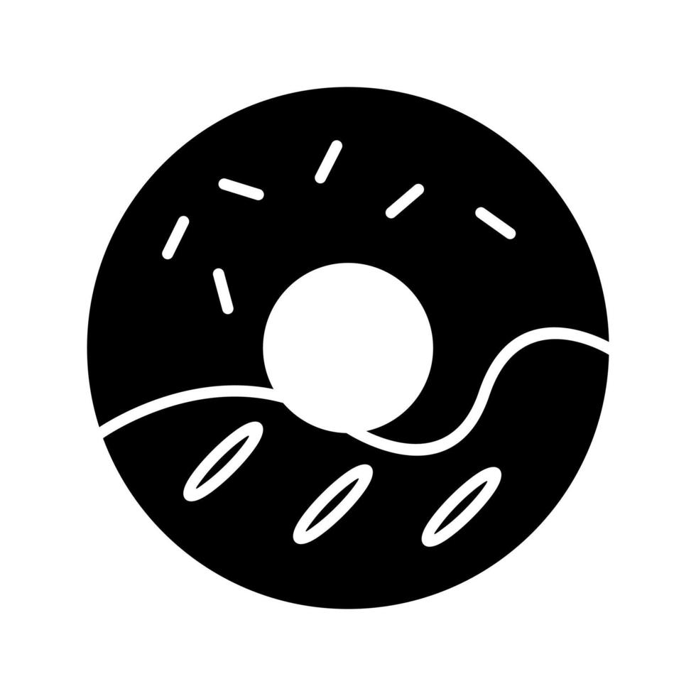 Sahne-Donut-Vektorsymbol vektor