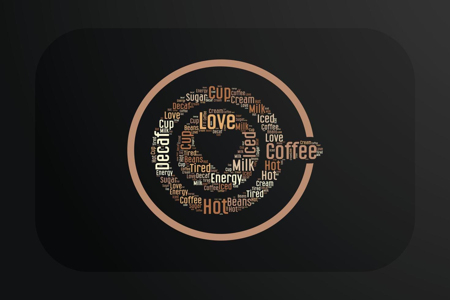 kaffe kopp form moln t-shirt design vektor