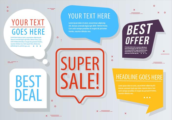 Free vector chat bubbles Design