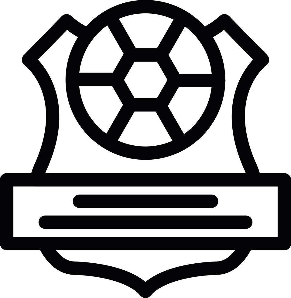 Symbol für die Linie des Fußballvereins vektor