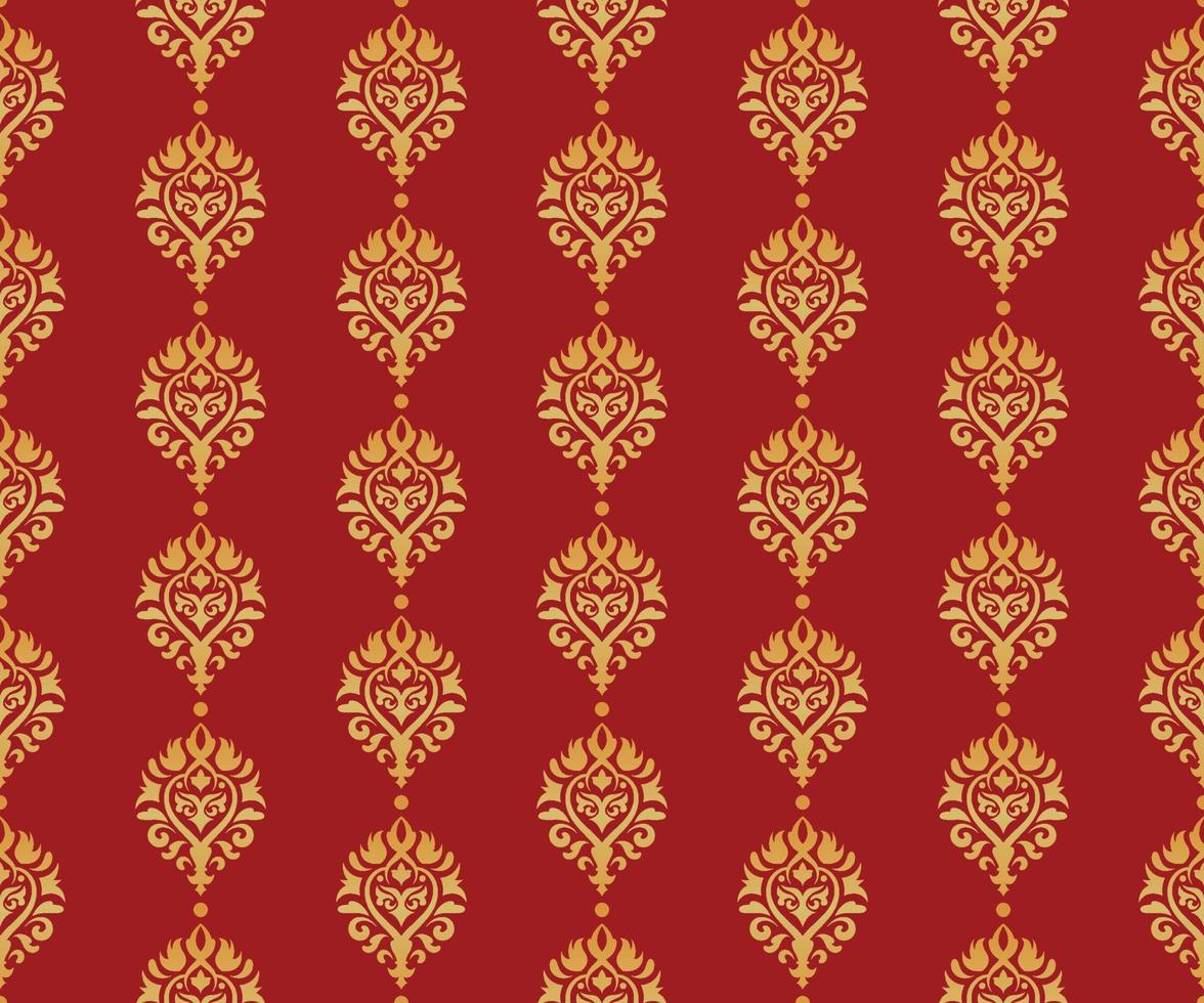 luxus-damast nahtlose musterverzierung, königliche viktorianische textur für stoff, wanddekoration, tischdecke vektor