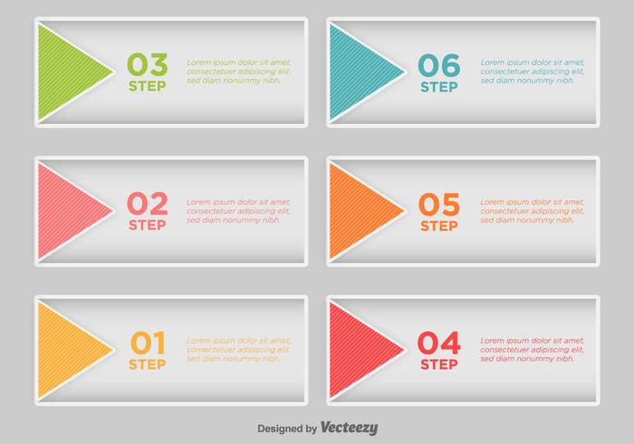 Steg för steg Infographic - Vector