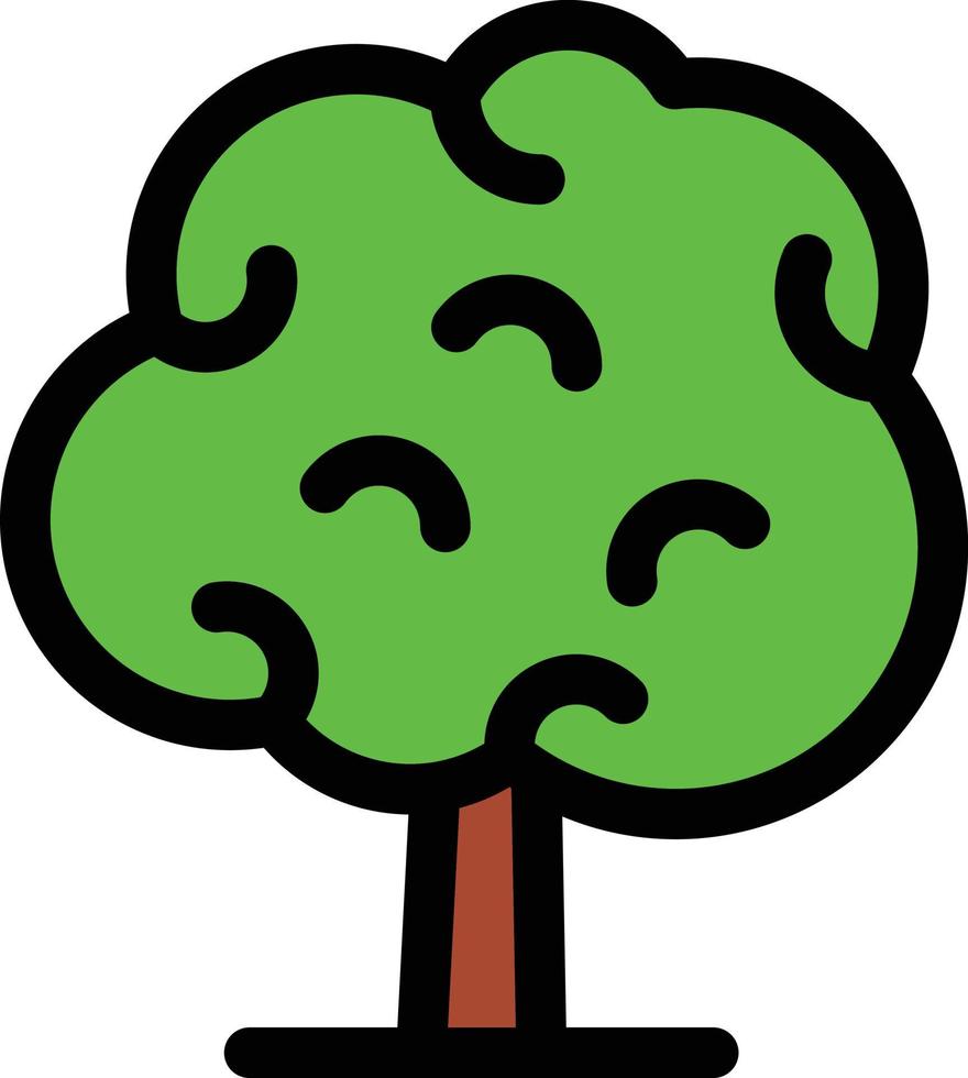 Bäume säumen gefülltes Symbol vektor