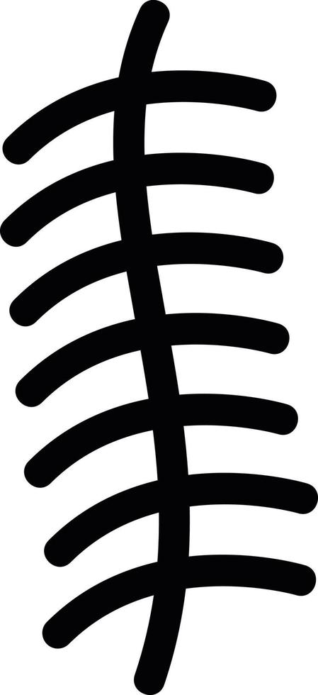 Nahtlinie Symbol vektor