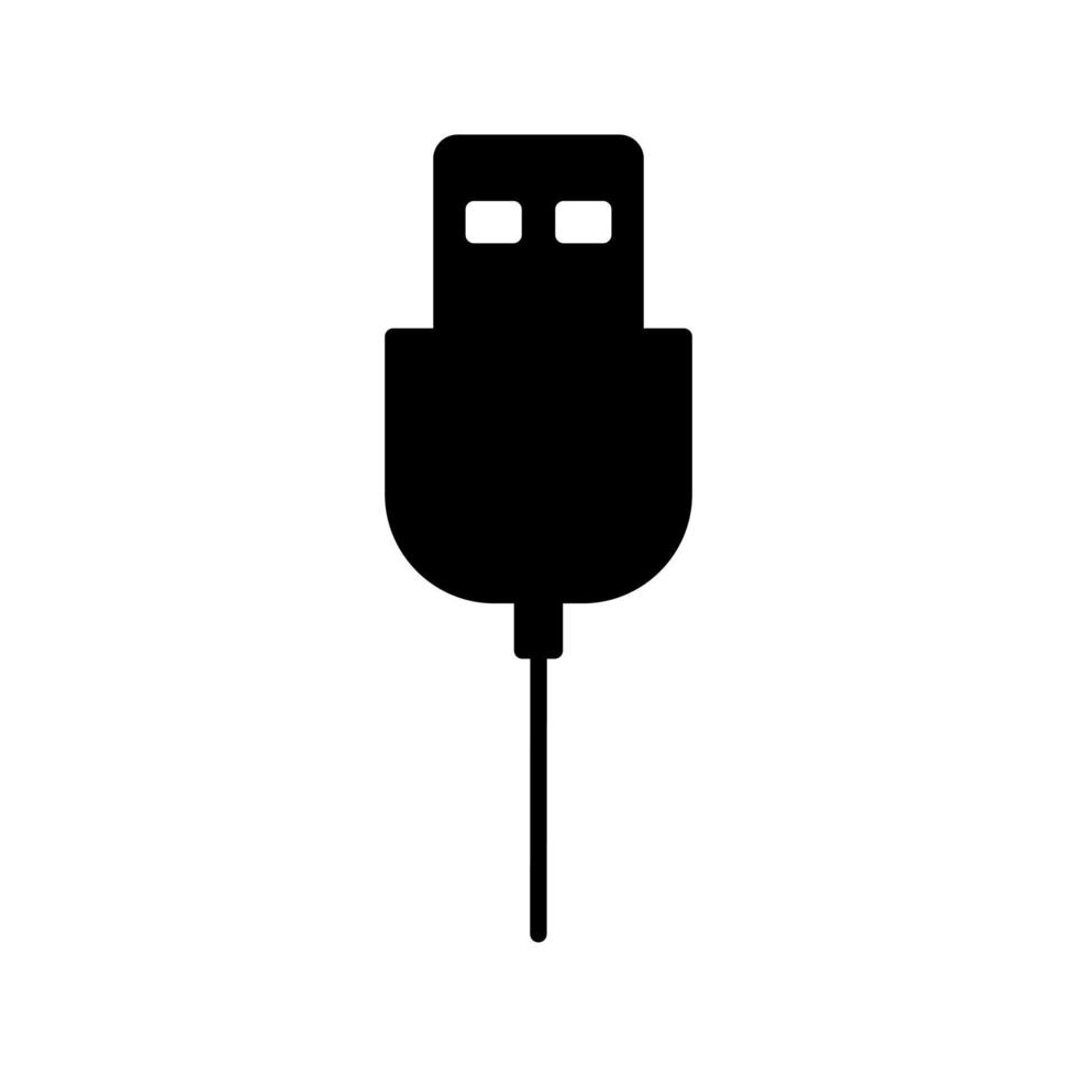 einzigartiges USB-Kabel-Vektorsymbol vektor