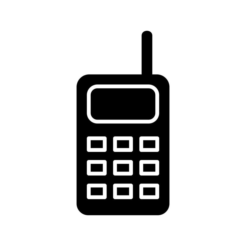 einzigartiges Walkie-Talkie-Vektorsymbol vektor