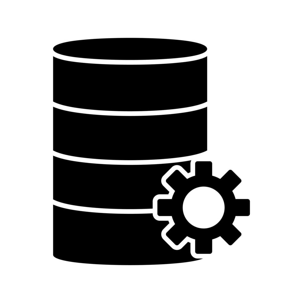 unik databas förvaltning vektor ikon