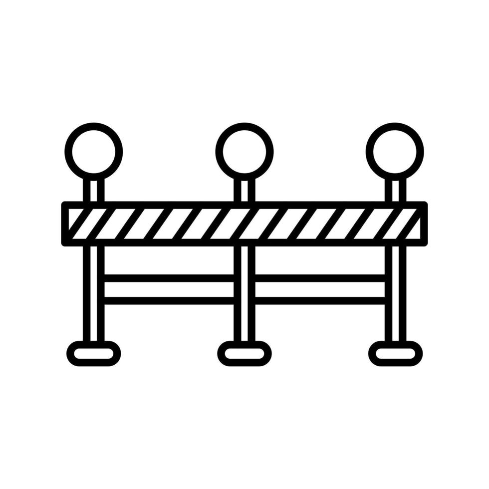 Vektorsymbol für Straßensperren vektor