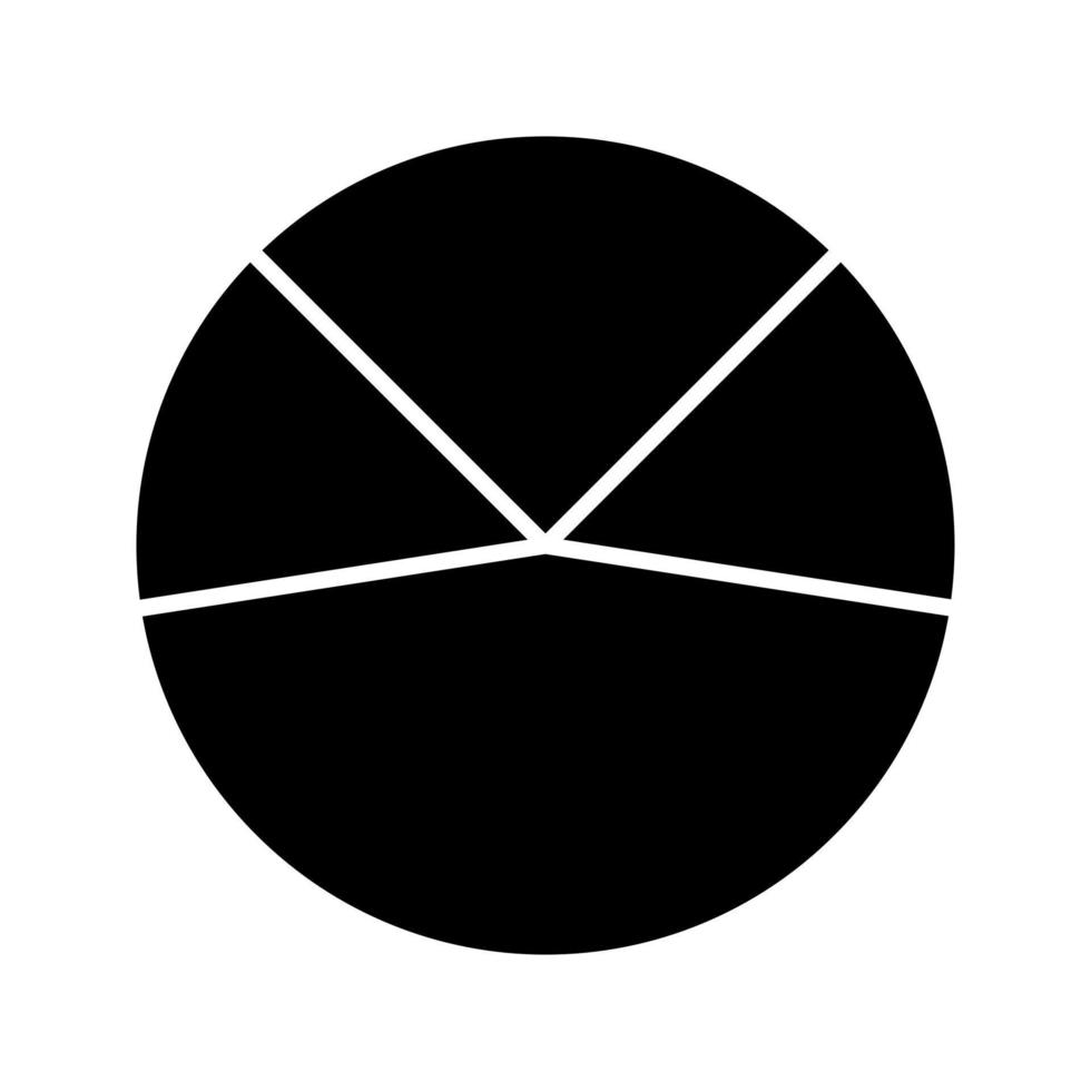 paj Diagram analys vektor ikon