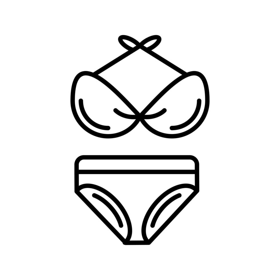 bikini vektor ikon