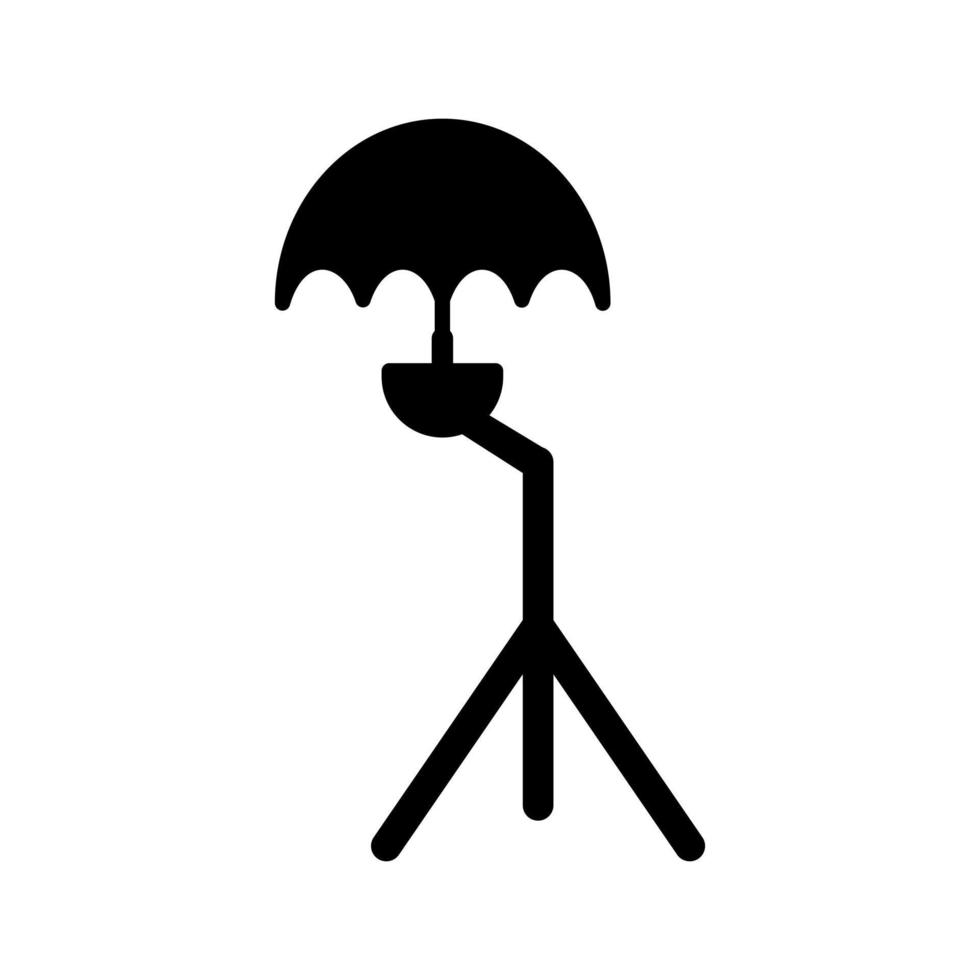 unik paraply stå vektor ikon