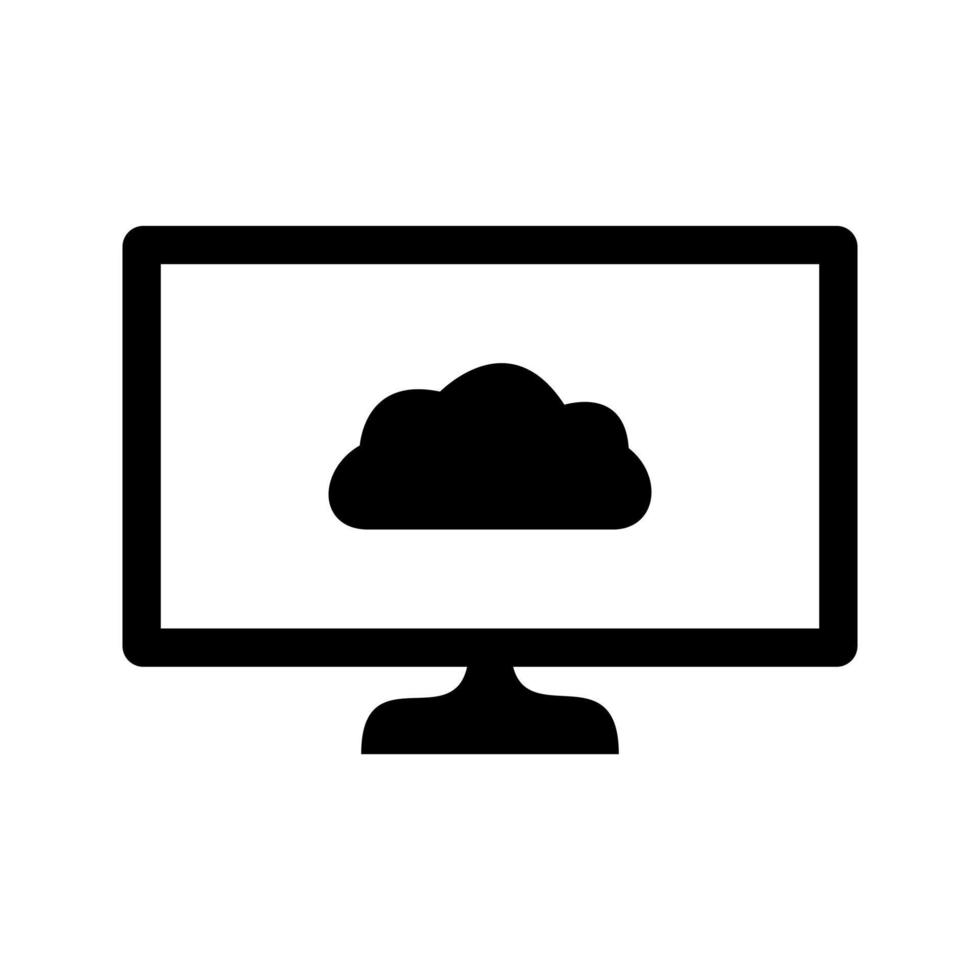 einzigartiges Cloud-System-Vektorsymbol vektor