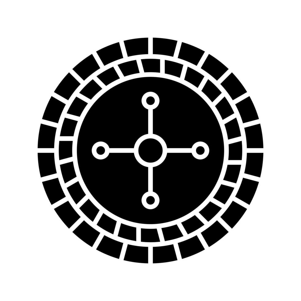 Roulette-Vektor-Symbol vektor