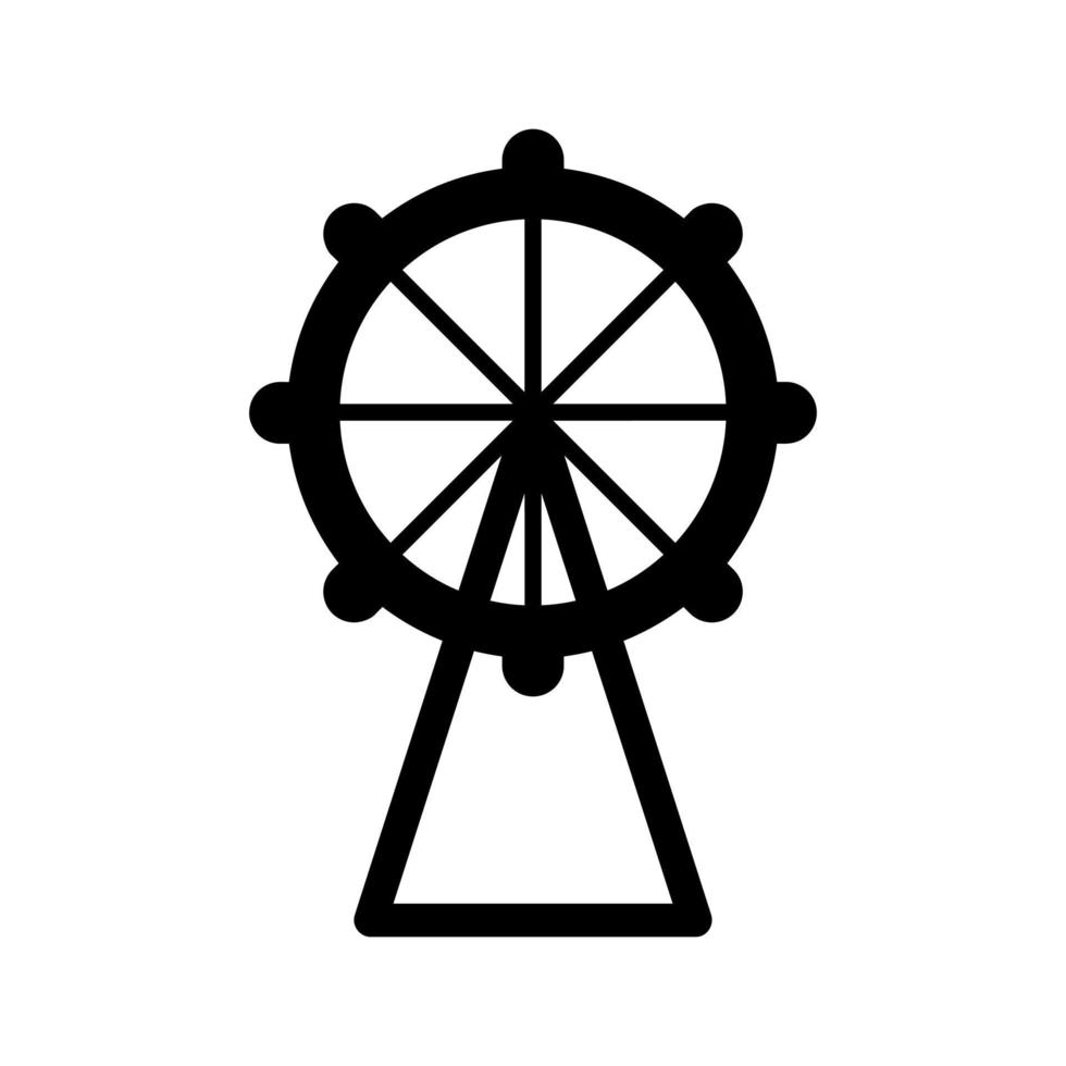 Riesenrad-Vektor-Symbol vektor