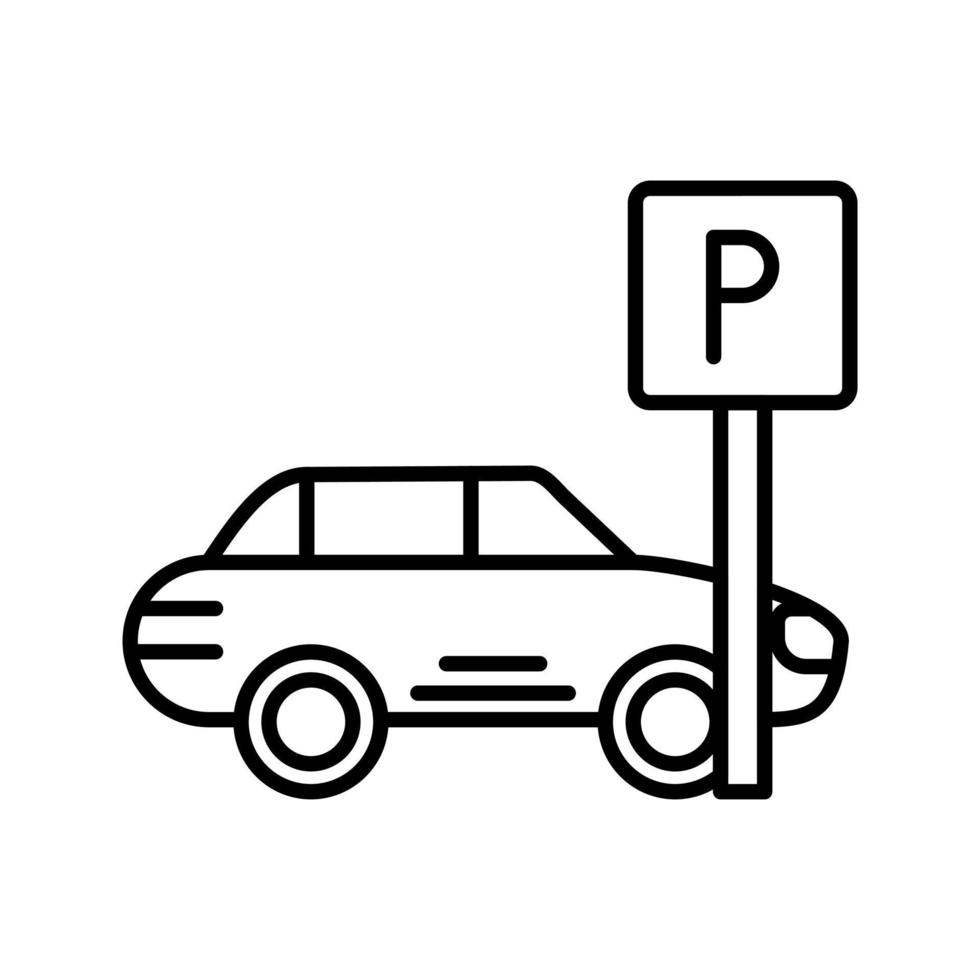 Parkplatz-Vektor-Symbol vektor