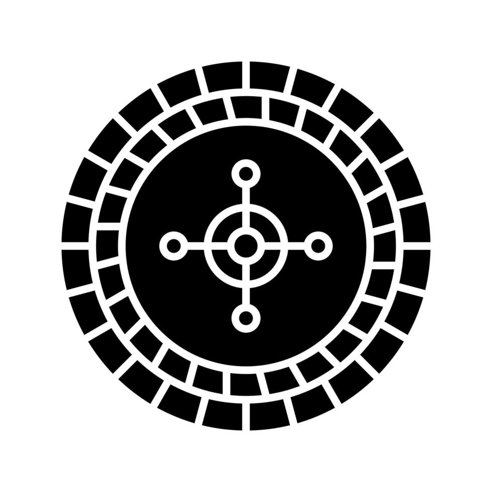 Roulette-Vektor-Symbol vektor