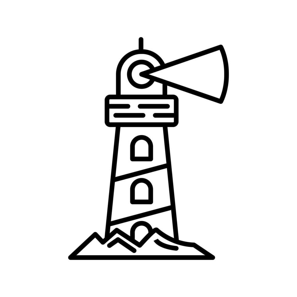 Leuchtturm-Vektor-Symbol vektor