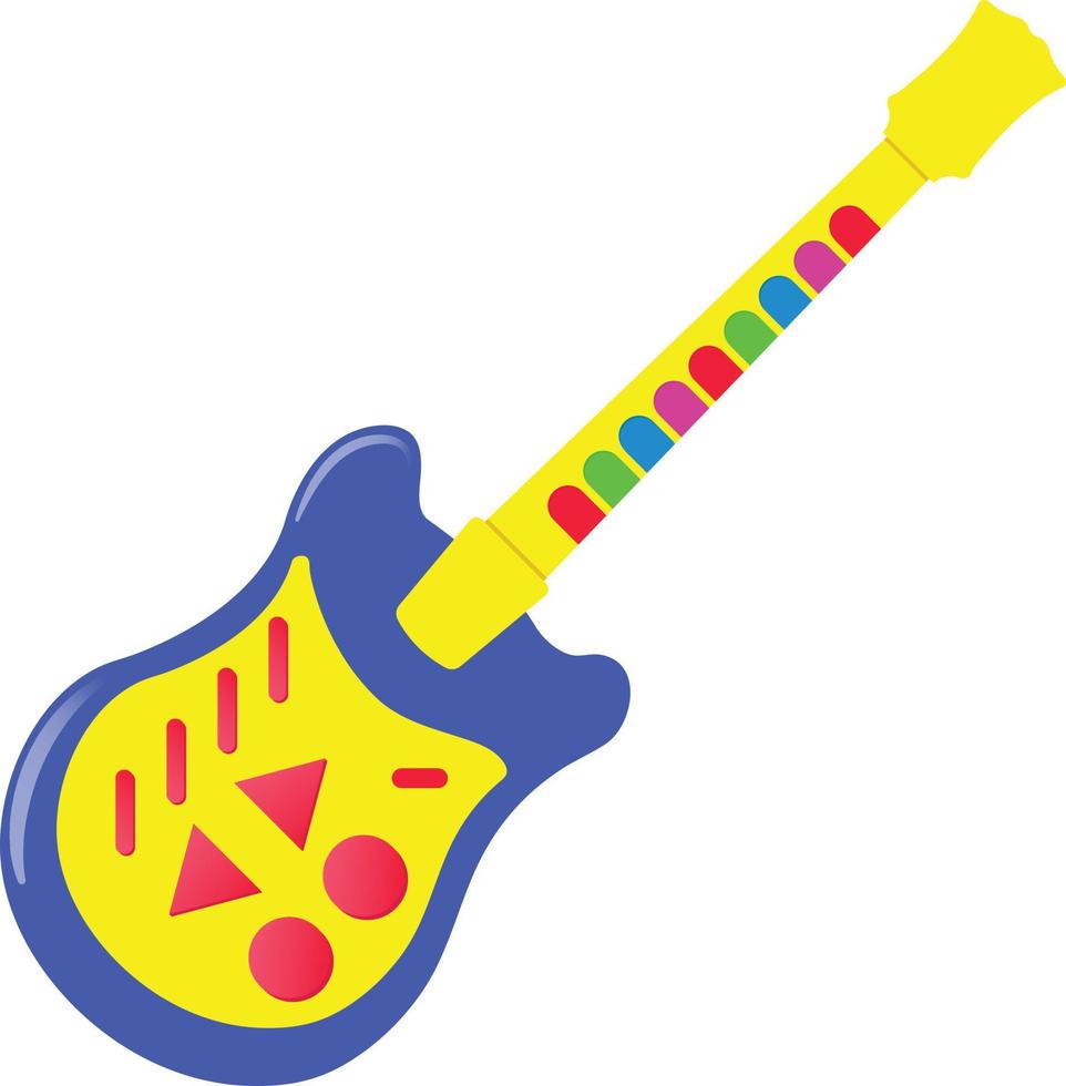 Gitarre für Kinder-Vektor-Illustration-Grafik vektor