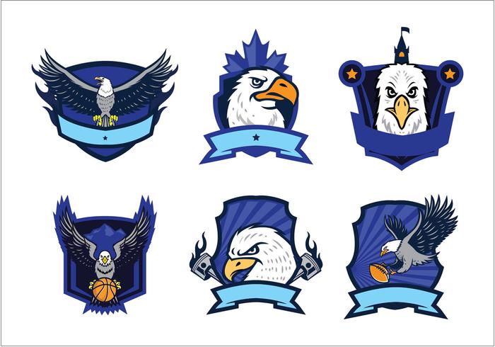 Free Eagles Logo Vector Set