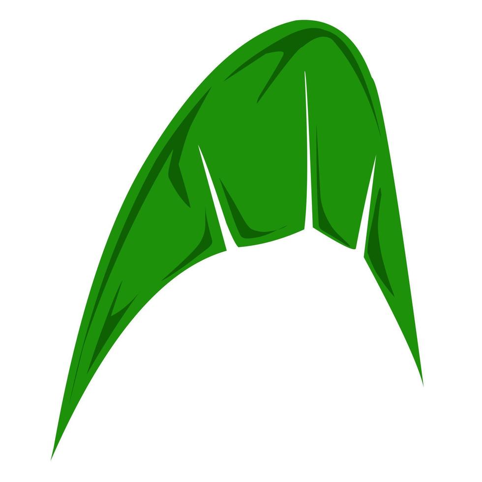 Bananenblatt-Bilddesign geeignet für Aufkleber, Logos und andere vektor