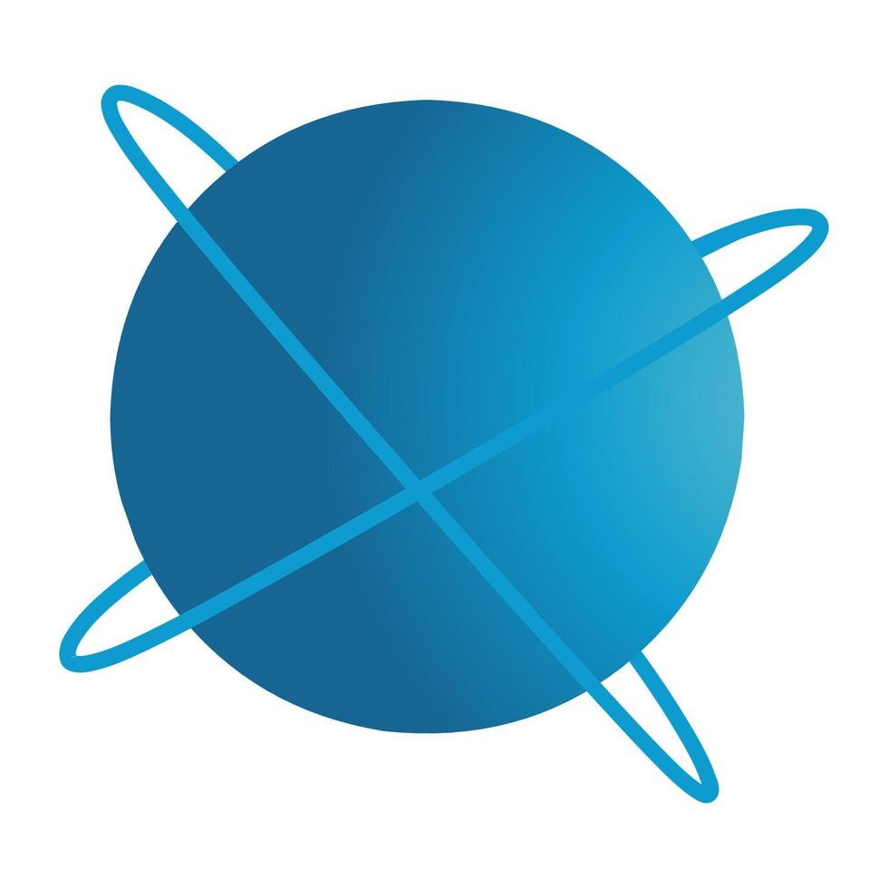 Farbverlauf blaues Satellitenbilddesign geeignet für Aufkleber, Logos und andere vektor