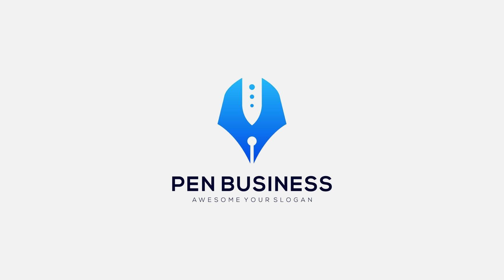 penna ikon företag vektor logotyp design mall