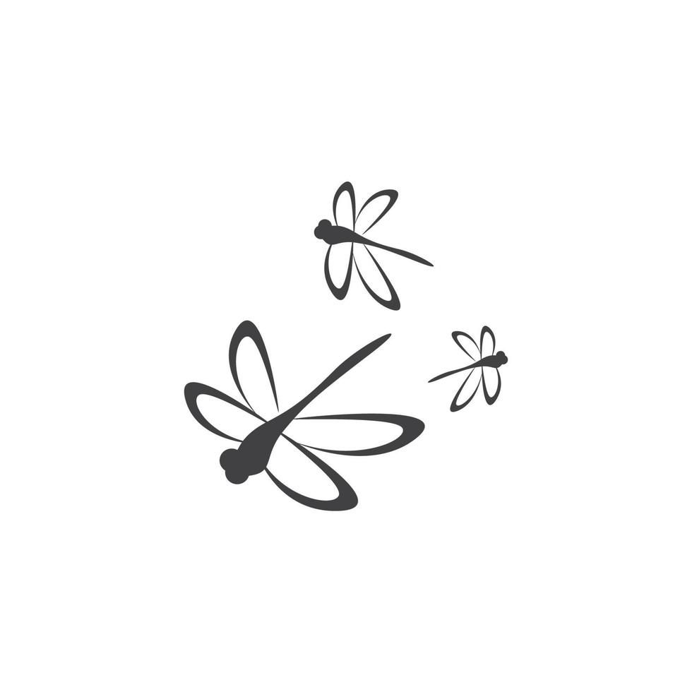 Libelle Illustrationssymbol vektor