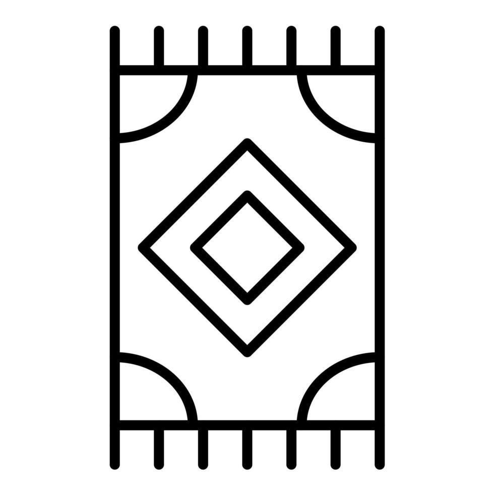 Symbol für die Teppichlinie vektor