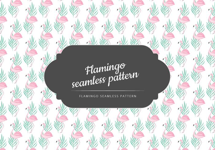 Vector Hand Drawn Flamingo Pattern