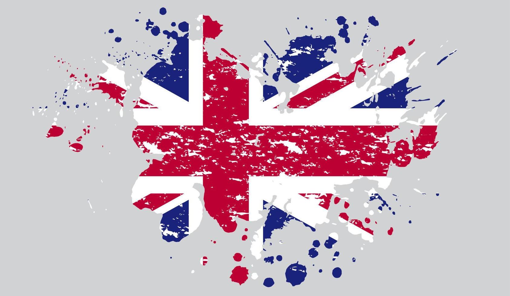 Großbritannien-Flagge-Symbol. Großbritannien Vorlage Baner Laub. Vektor-Illustration. vektor