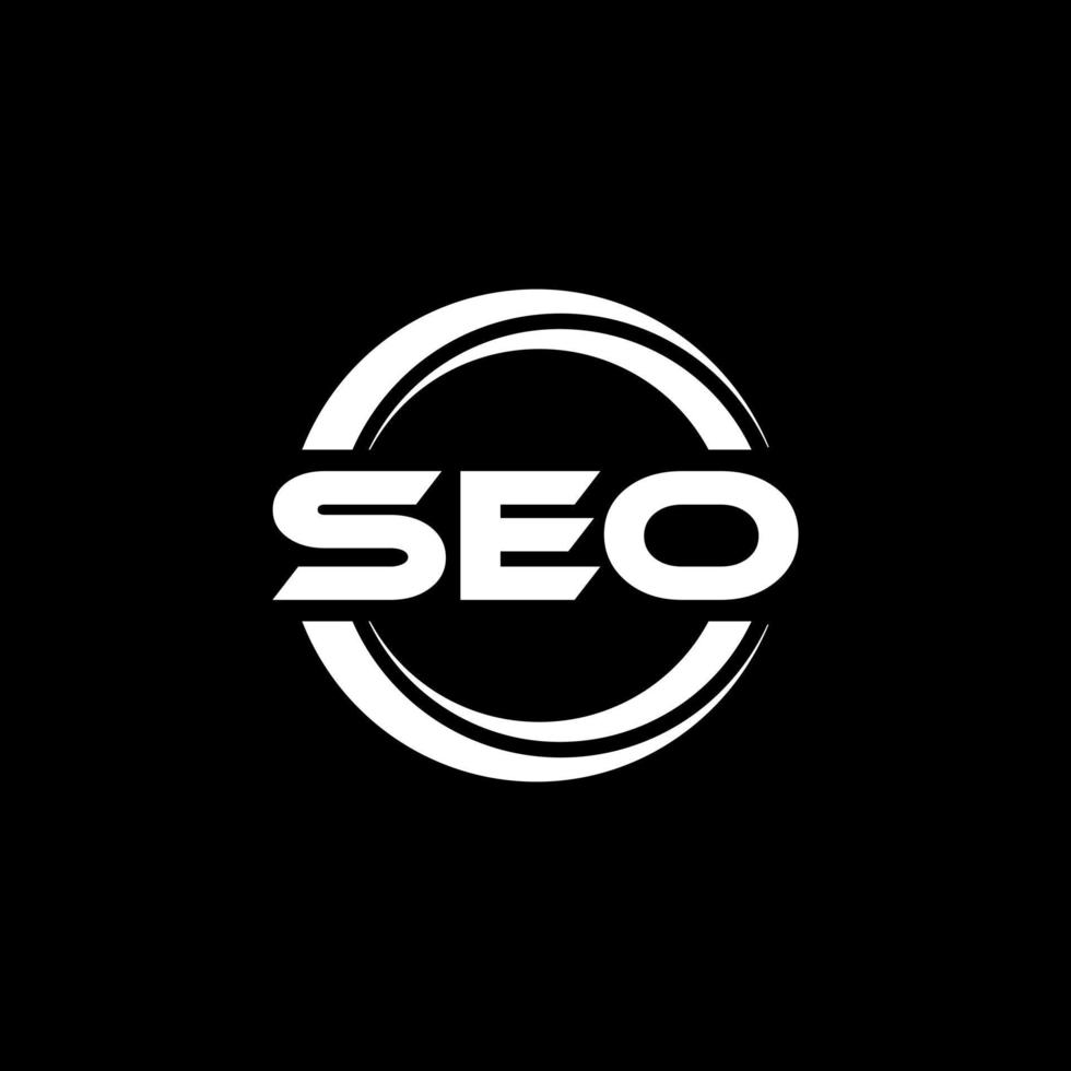 SEO-Brief-Logo-Design in Abbildung. Vektorlogo, Kalligrafie-Designs für Logo, Poster, Einladung usw. vektor