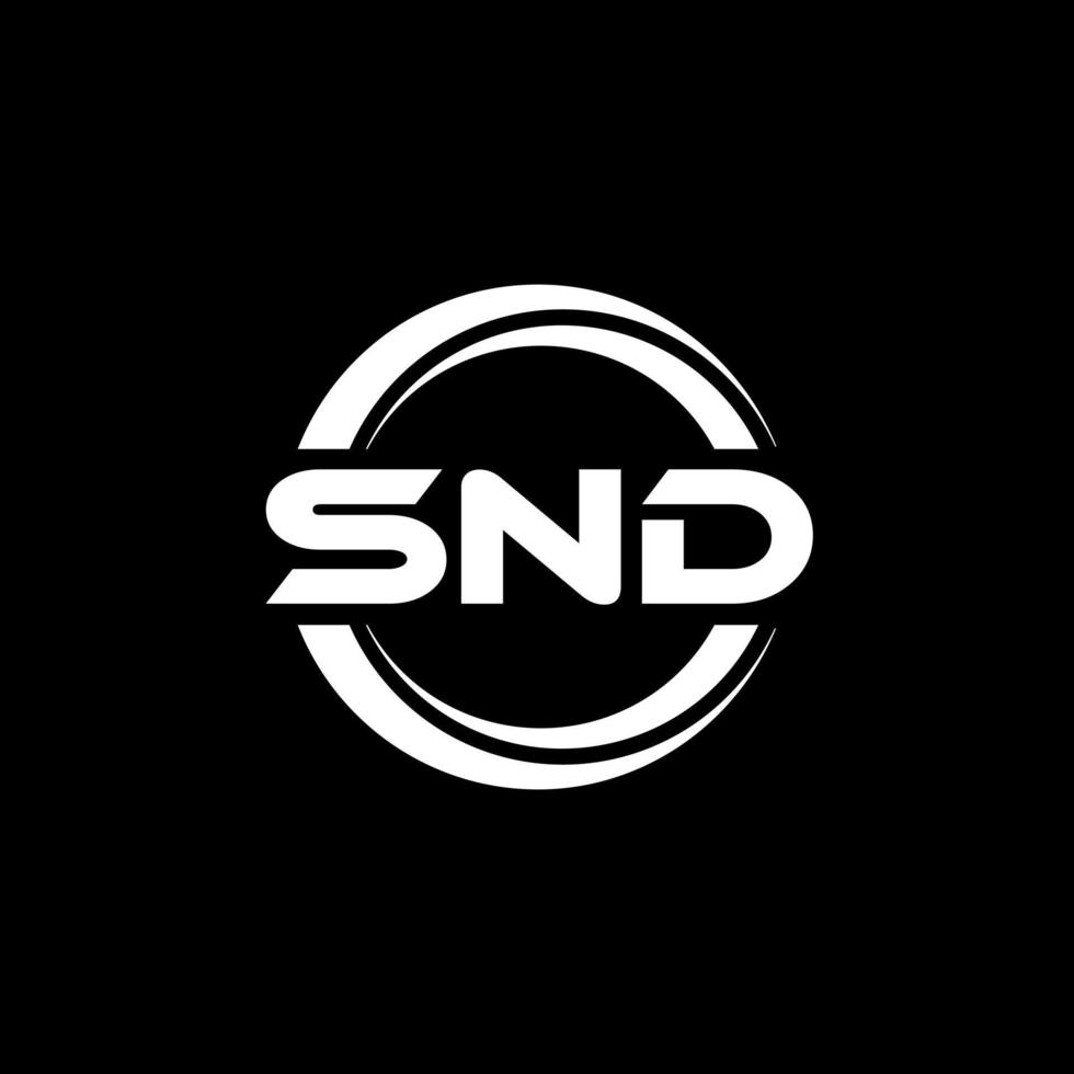 snd brev logotyp design i illustration. vektor logotyp, kalligrafi mönster för logotyp, affisch, inbjudan, etc.