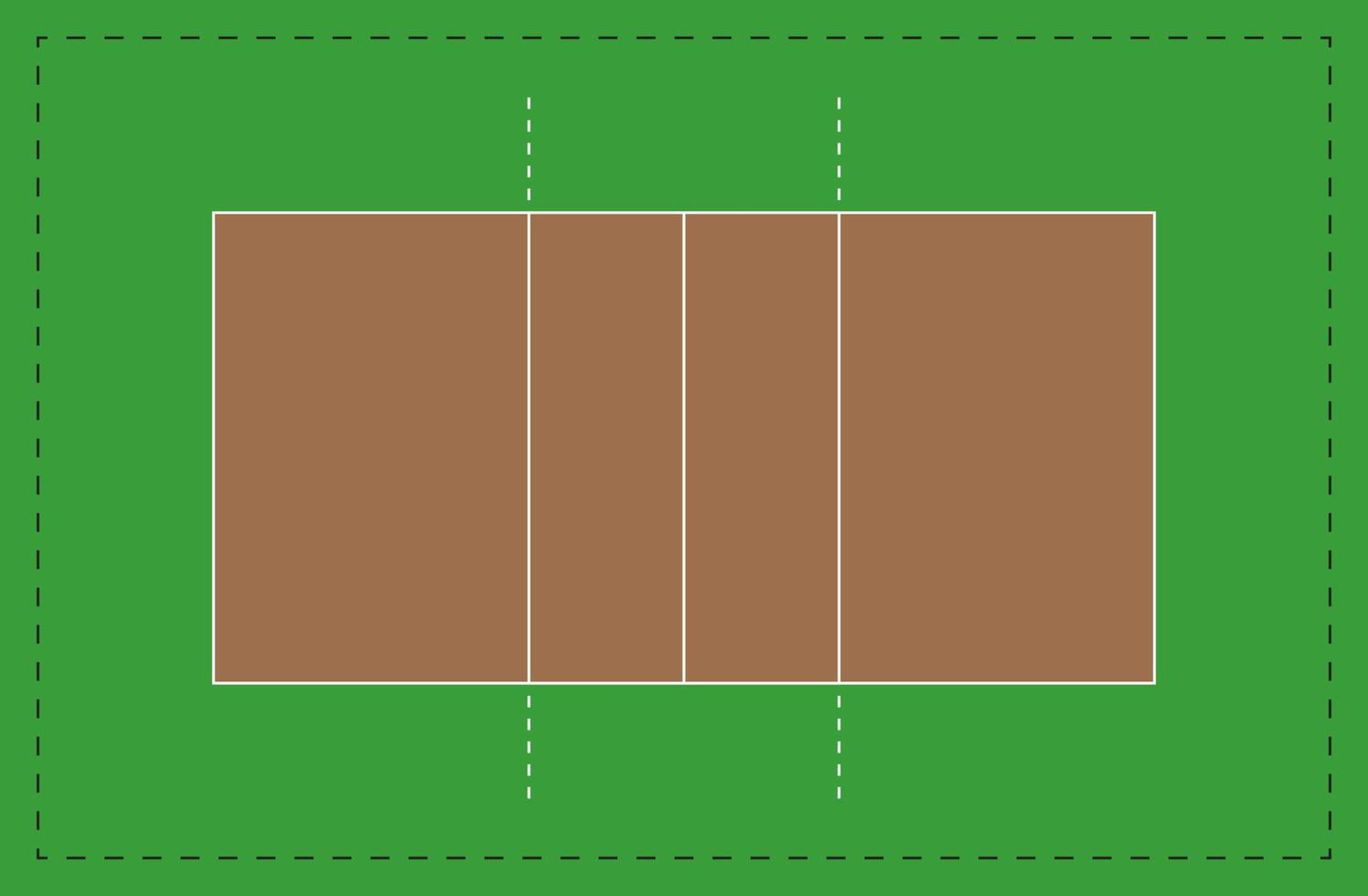 tömma schema av de volleyboll domstol med efterlevnad av standard proportioner, med markeringar, vektor isolerat.