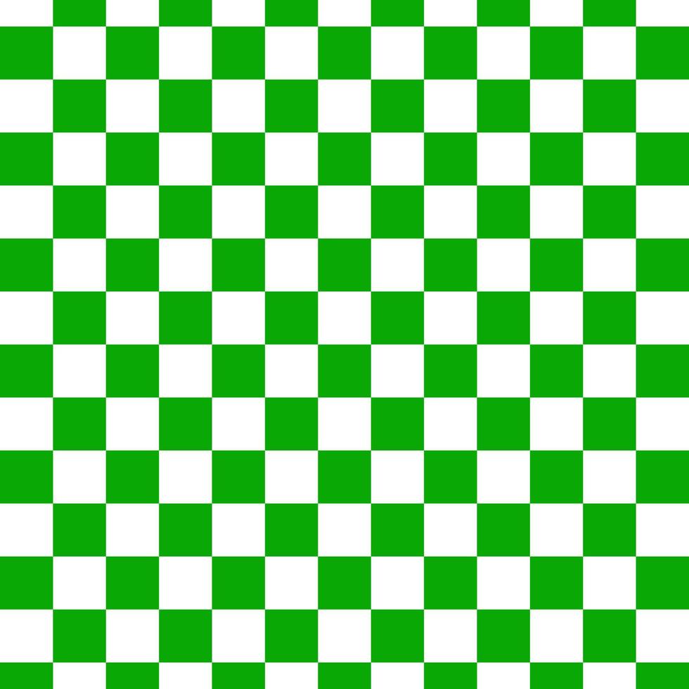 grön och vit rutig mönster bakgrund. vektor