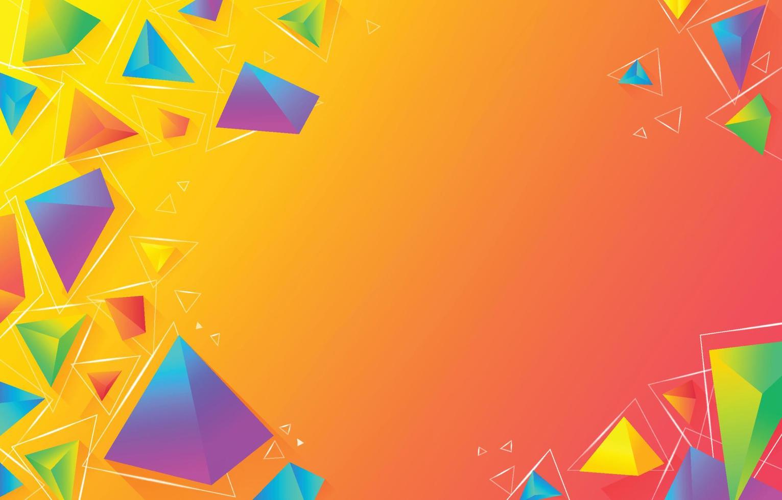 färgrik triangel- abstrakt bakgrund vektor