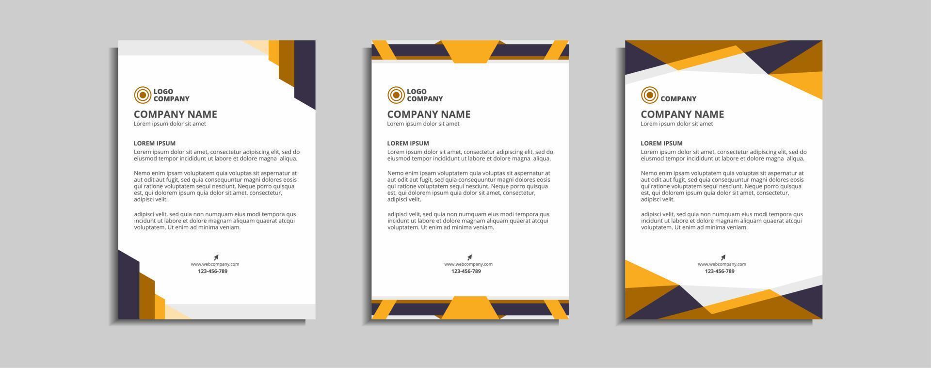 modernes Corporate-Briefkopf-Template-Design vektor