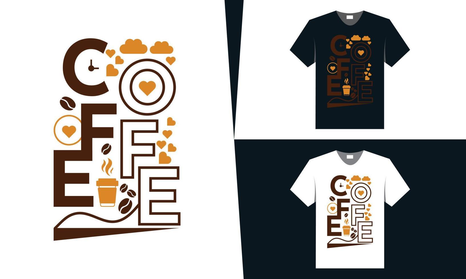 bestes Kaffee-T-Shirt-Design, Typografie-Design für Kaffeeliebhaber vektor