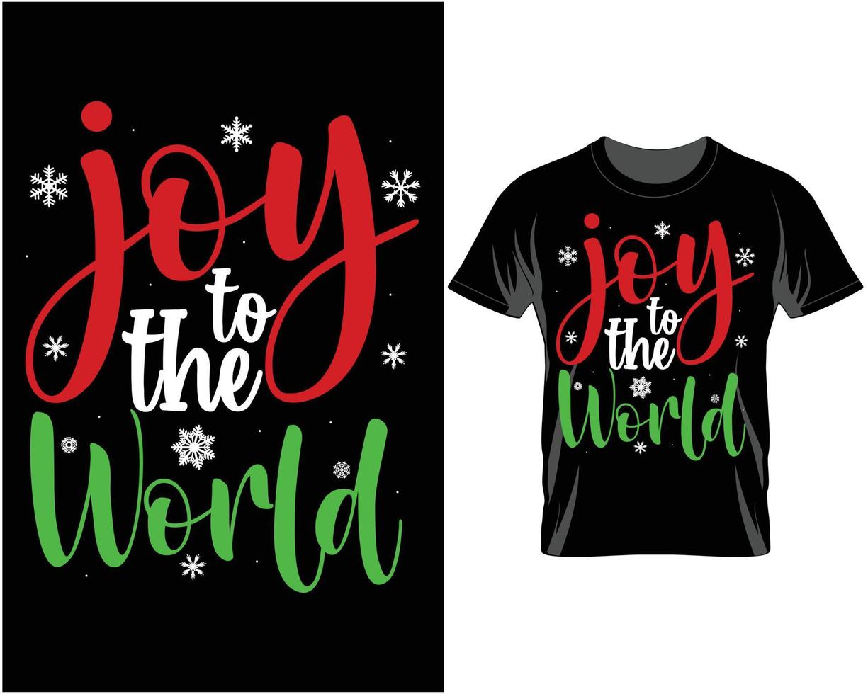 Freude an den hässlichen Weihnachtst-shirt-Designvektor der Welt vektor