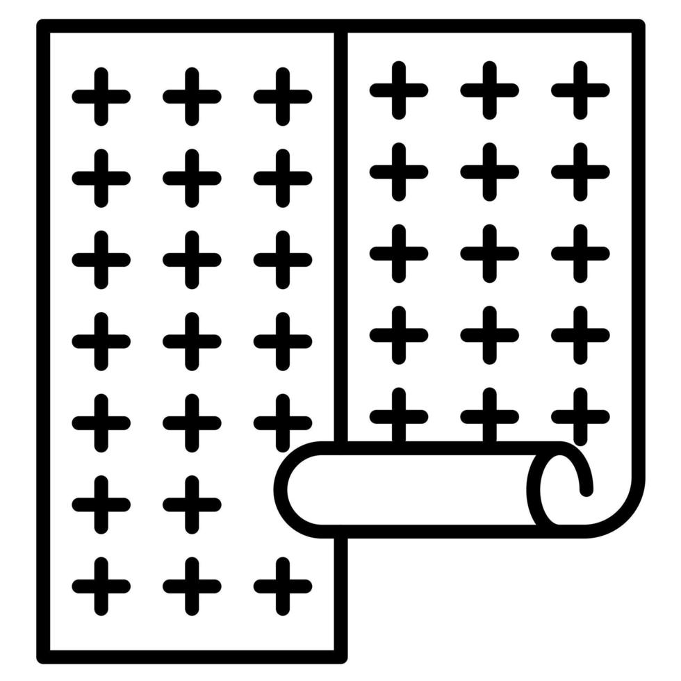 Symbol für die Tapetenlinie vektor