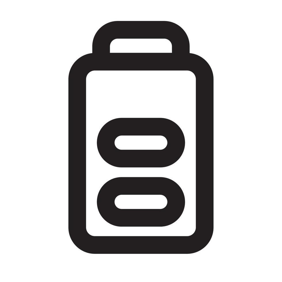 symbol batteriegerät und technologieillustration vektor