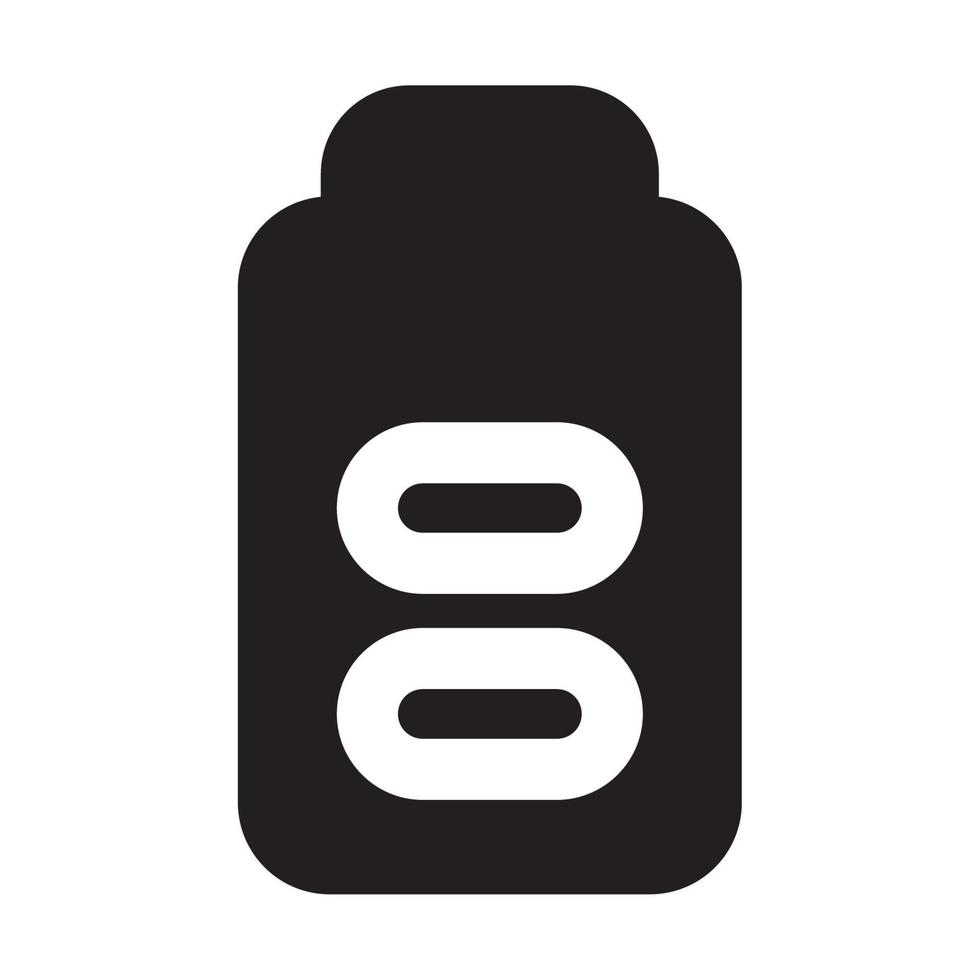 ikon batteri enhet och teknologi illustration vektor
