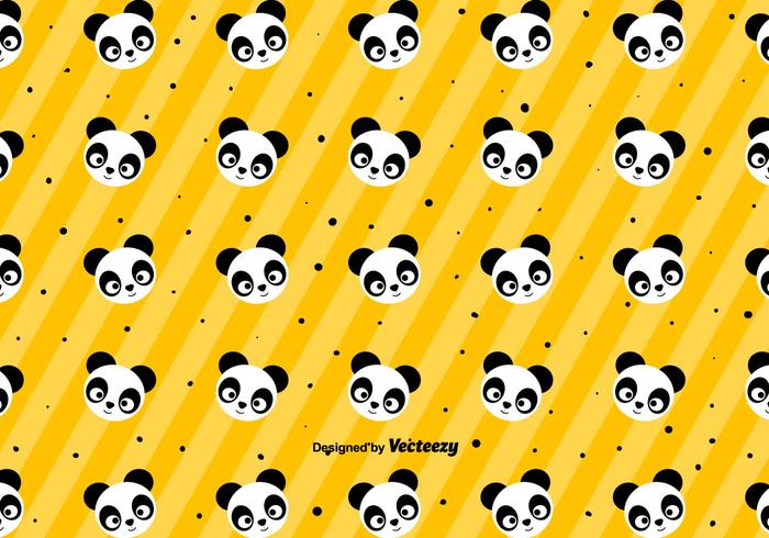 Nettes Panda Muster - Vektor