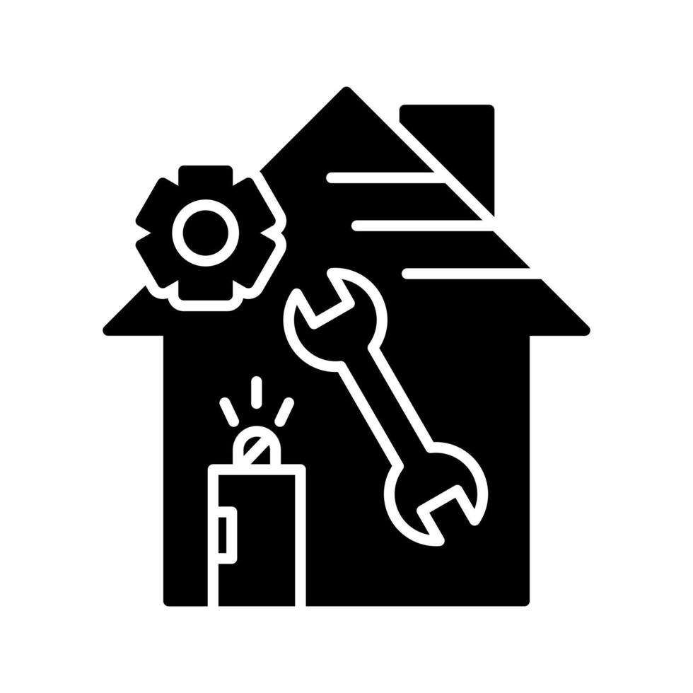 Vektorsymbol für die Reparatur zu Hause vektor