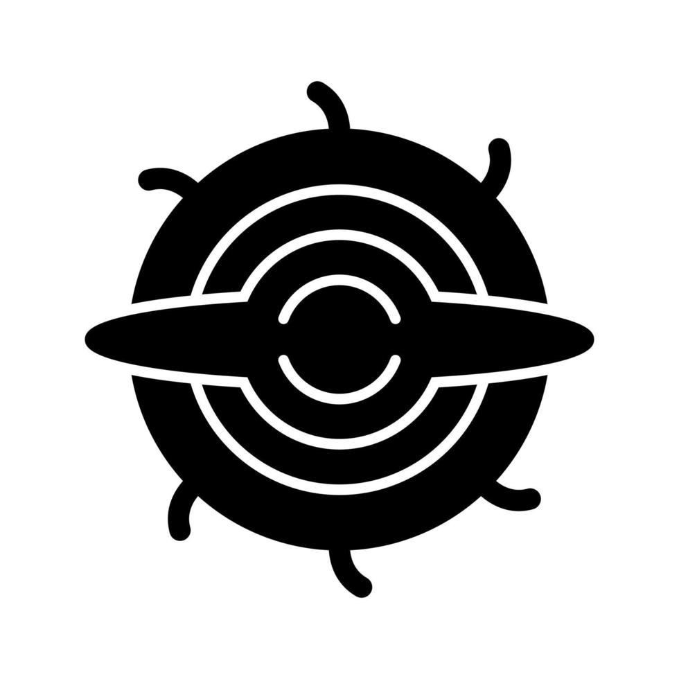 svart hål vektor ikon