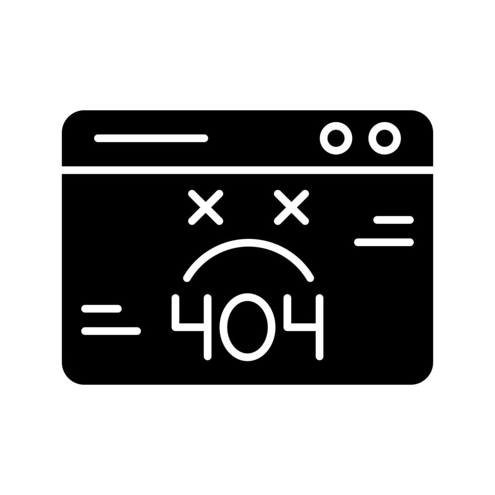 404-Fehlervektorsymbol vektor