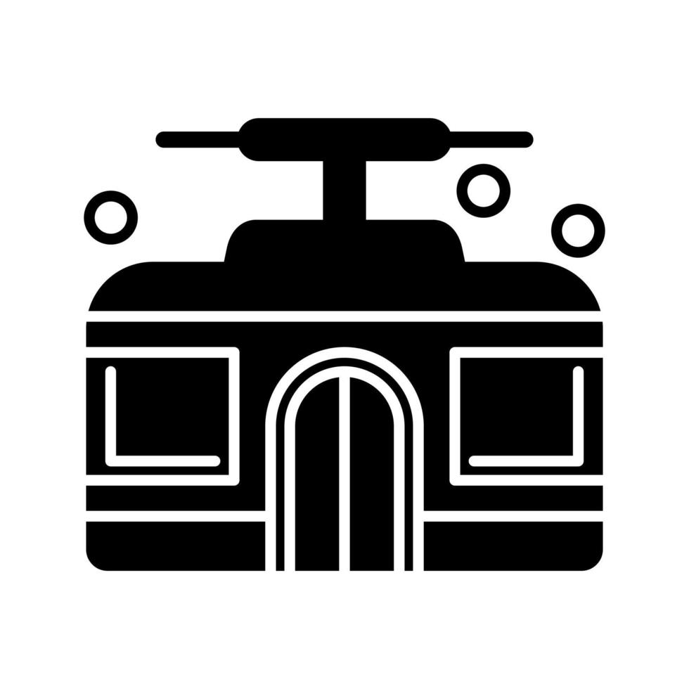 Seilbahn-Vektor-Symbol vektor