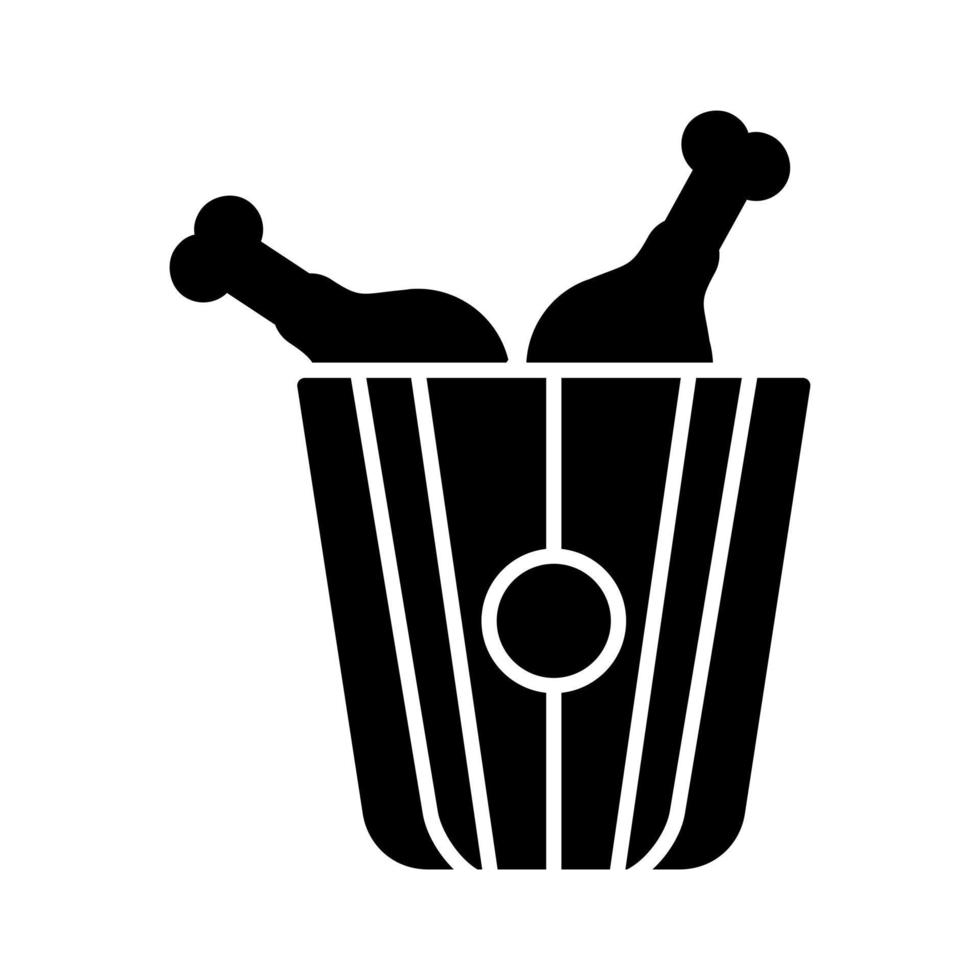 Brathähnchen-Vektor-Symbol vektor